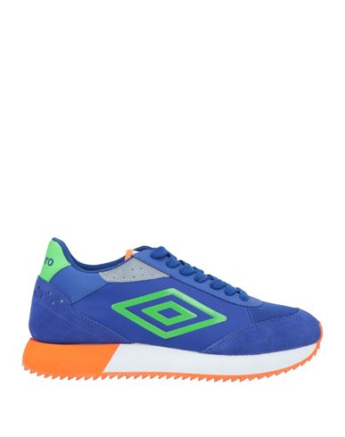 Umbro Man Sneakers Bright Blue Size 7 Leather, Textile Fibers