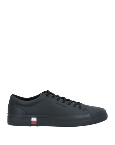 Tommy Hilfiger Man Sneakers Black Size 12 Leather