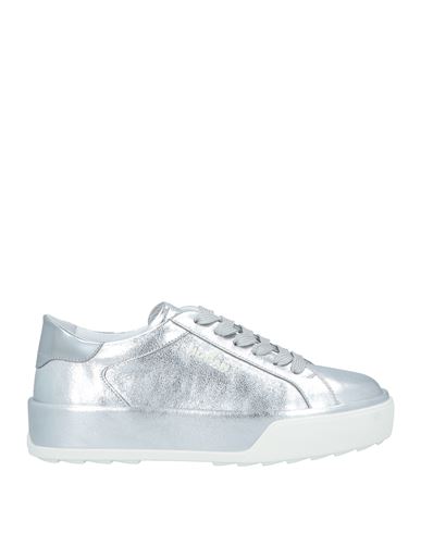 Hogan Woman Sneakers Silver Size 8 Leather