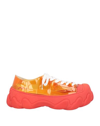 Gcds Man Sneakers Orange Size 11 Textile Fibers