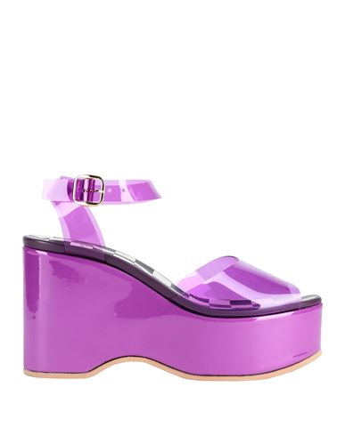 Shop Undercover Woman Sandals Purple Size S Pvc - Polyvinyl Chloride