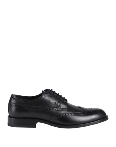 Shop Tod's Man Lace-up Shoes Black Size 8.5 Leather