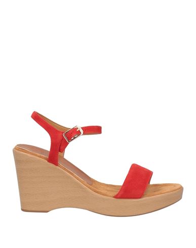 Shop Unisa Woman Sandals Red Size 8 Leather