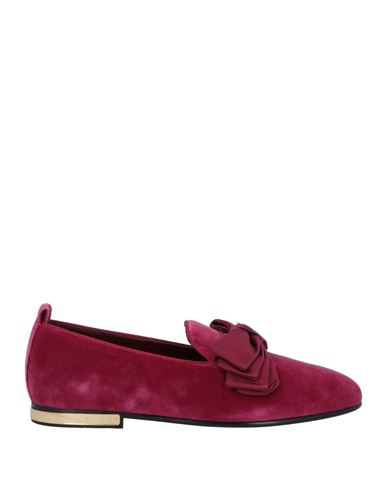 Dolce & Gabbana Man Loafers Burgundy Size 8 Textile Fibers In Red