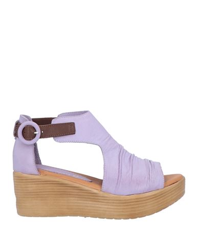 Sofia Mare Woman Sandals Lilac Size 12 Leather In Purple