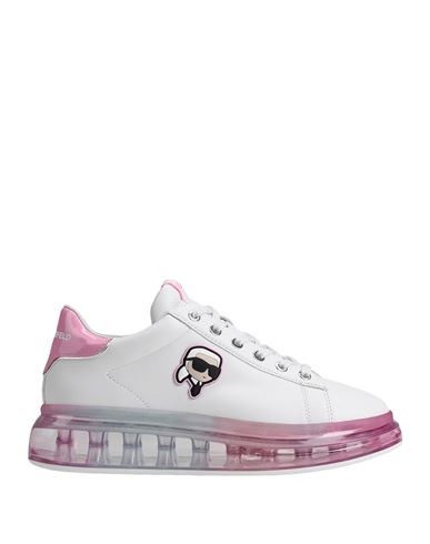 Karl Lagerfeld Woman Sneakers White Size 10 Leather