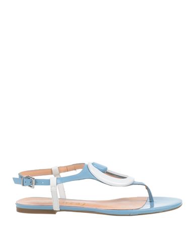 Vicenza ) Woman Thong Sandal Sky Blue Size 8 Leather