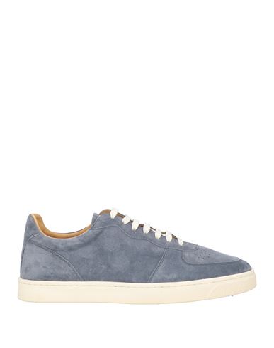 Brunello Cucinelli Man Sneakers Pastel Blue Size 9 Leather