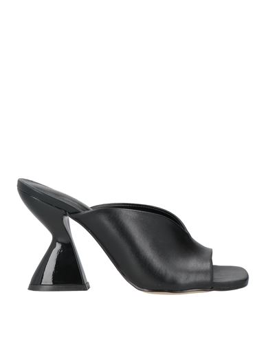 Miss Unique Woman Sandals Black Size 8 Leather