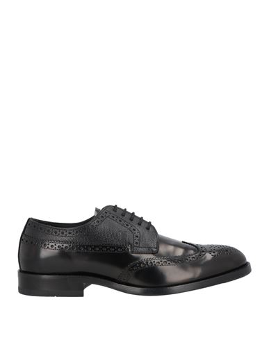 Tod's Man Lace-up Shoes Black Size 7.5 Leather