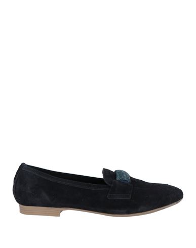 Shop Cafènoir Woman Loafers Black Size 11 Leather