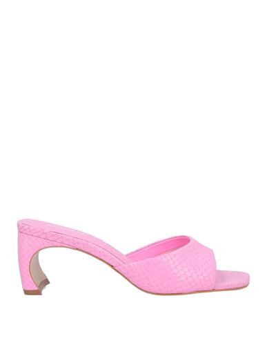 Schutz Woman Sandals Fuchsia Size 7 Leather In Pink