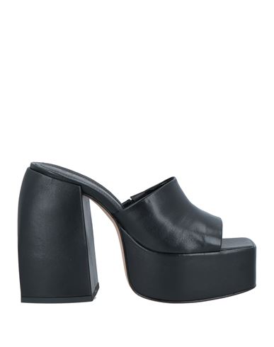 Schutz Woman Sandals Black Size 7 Leather