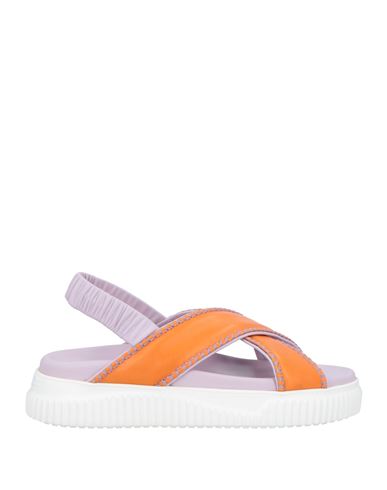 Voile Blanche Woman Sandals Orange Size 11 Leather