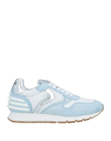 Voile Blanche Woman Sneakers Sky Blue Size 8 Leather, Textile Fibers