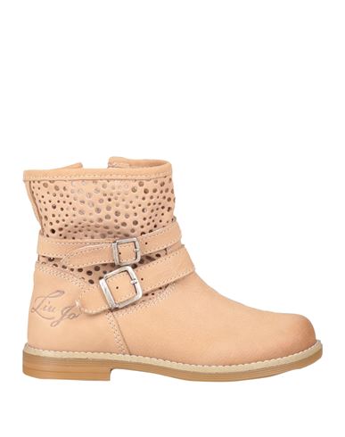 Shop Liu •jo Toddler Girl Ankle Boots Sand Size 9.5c Leather In Beige