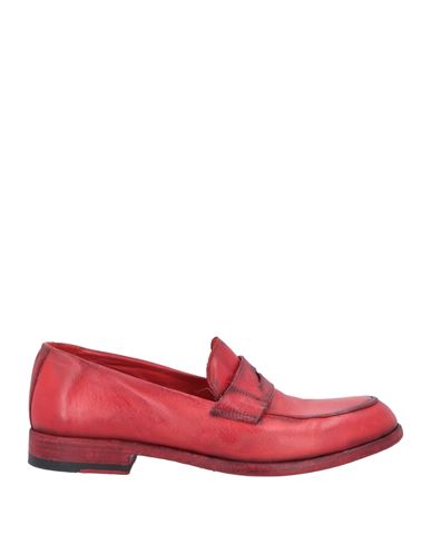 Open Closed  Shoes Open Closed Shoes Woman Loafers Red Size 10 Leather