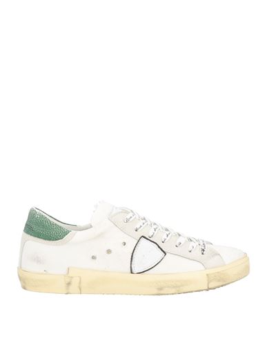 Philippe Model Man Sneakers Off White Size 7 Leather, Textile Fibers