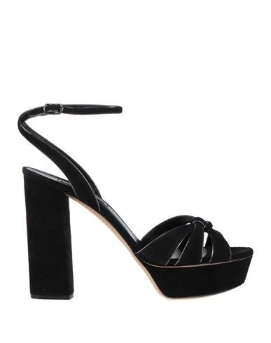 Casadei Woman Sandals Black Size 7.5 Leather