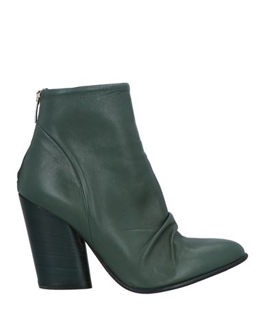 Lara May Woman Ankle Boots Dark Green Size 9 Leather