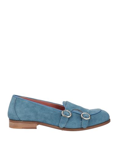 Veni Shoes Woman Loafers Slate Blue Size 10 Leather