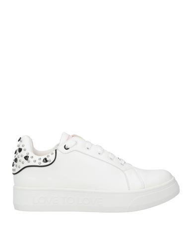 Lovetolove® Lovetolove Woman Sneakers White Size 9 Leather