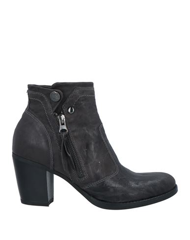 Nero Giardini Woman Ankle Boots Lead Size 6 Leather In Grey