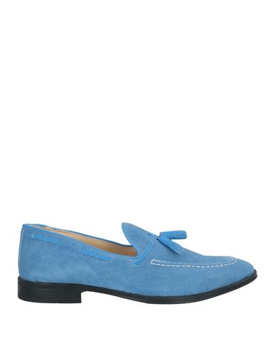 MANUFACTURE D'ESSAI MANUFACTURE D'ESSAI MAN LOAFERS AZURE SIZE 9 LEATHER 
