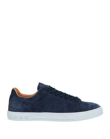 Tod's Man Sneakers Navy Blue Size 9 Leather