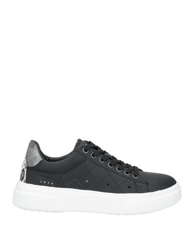Lumberjack Woman Sneakers Black Size 7 Leather In Black