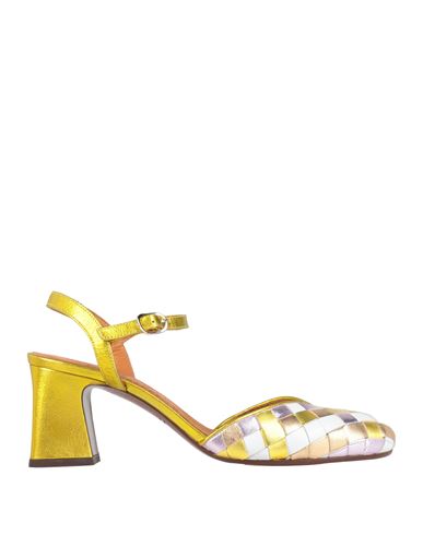 Chie Mihara Woman Pumps Yellow Size 7 Leather In Yellow