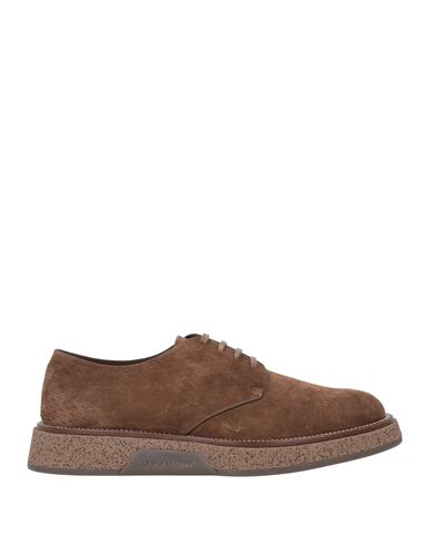 Shop Giorgio Armani Man Lace-up Shoes Brown Size 9 Calfskin