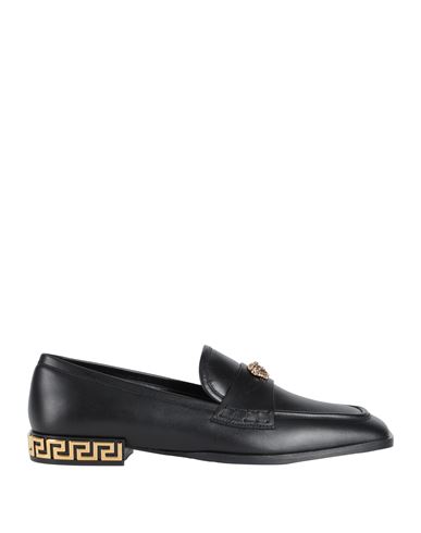 Shop Versace Woman Loafers Black Size 8 Leather