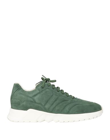 Giorgio Armani Man Sneakers Sage Green Size 8 Calfskin