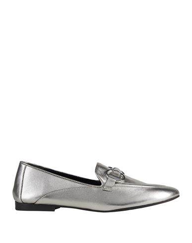 Shop Adele Dezotti Woman Loafers Silver Size 11 Leather