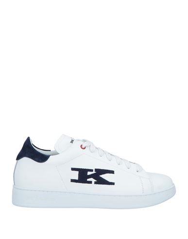 Kiton Man Sneakers White Size 9 Leather