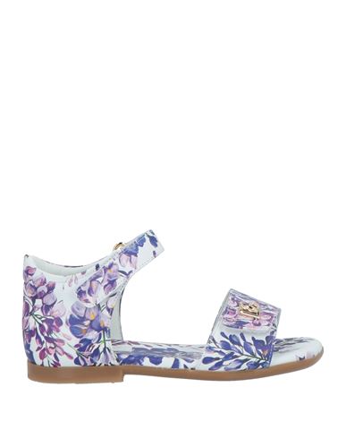 Shop Dolce & Gabbana Toddler Girl Sandals Purple Size 9.5c Lambskin