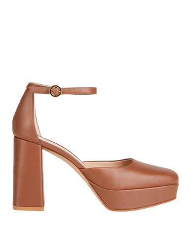 Gianvito Rossi Vian 70mm Block-heel Pumps In Brown