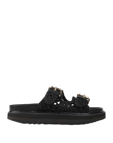 Ash Woman Sandals Black Size 11 Textile Fibers
