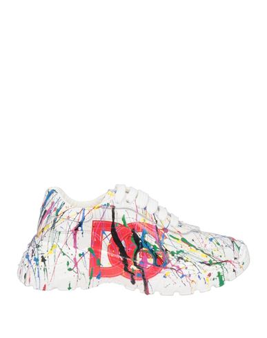 Dolce & Gabbana Toddler Boy Sneakers White Size 10c Leather In White