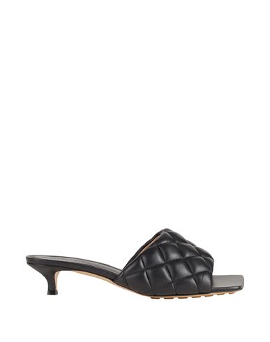 Bottega Veneta Padded Leather Sandals In Black