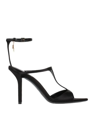 Shop Givenchy Woman Sandals Black Size 8 Textile Fibers