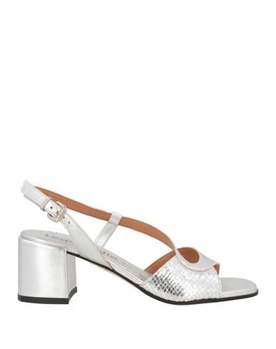 Shop Le Gazzelle Woman Sandals Silver Size 6 Leather