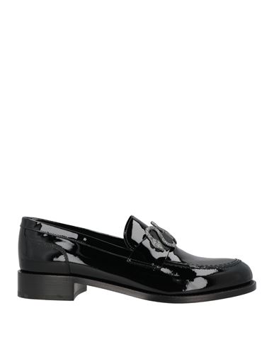 René Caovilla Rene' Caovilla Woman Loafers Black Size 5.5 Calfskin In Black