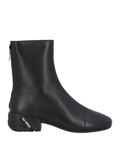 Raf Simons Woman Ankle Boots Black Size 8 Leather In Black