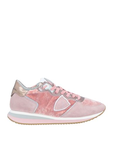 Shop Philippe Model Woman Sneakers Pink Size 7 Leather, Textile Fibers