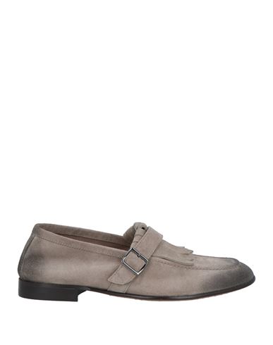 Manifatture Etrusche Man Loafers Grey Size 11 Leather