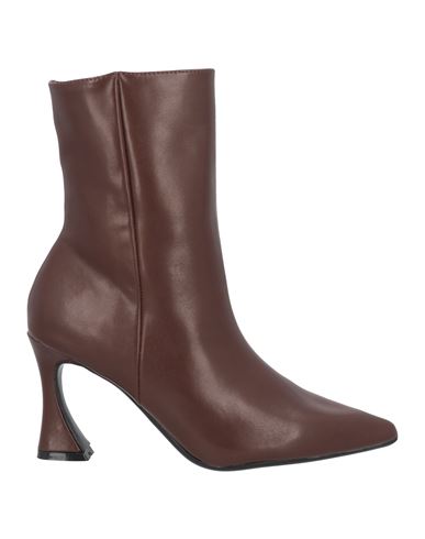 Shop Francesco Milano Woman Ankle Boots Brown Size 7 Leather