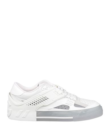 Dolce & Gabbana White Leather Low Top Sneakers Shoes In White