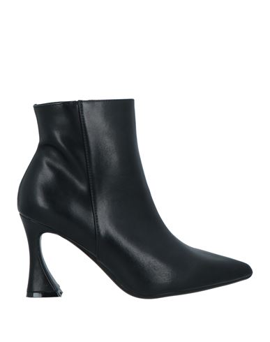 Francesco Milano Woman Ankle Boots Black Size 8 Leather In Black